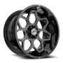 XF Off-Road XF-233 20x10 6x135 6x139.7 -24 Cb 106.4 Gloss Black & Milled