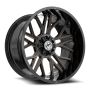 XF Off-Road XF-235 20x10 5x127 5x139.7 -24 Cb 78.1 Gloss Black & Bronze Milled