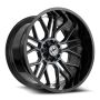 XF Off-Road XF-235 20x9 5x127 5x139.7 0 Cb 78.1 Gloss Black & Machined Titanium Double Dark Tint