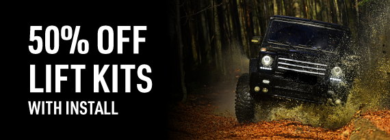 PlazaTire 50% Off Lift Kits with Install
