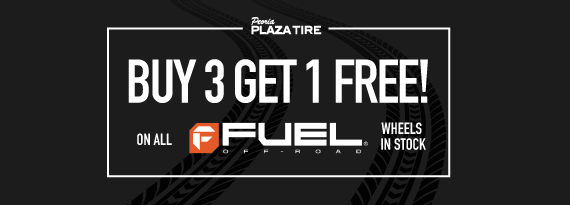 Buy Three Get One Free on All Fuel Wheels in Stock